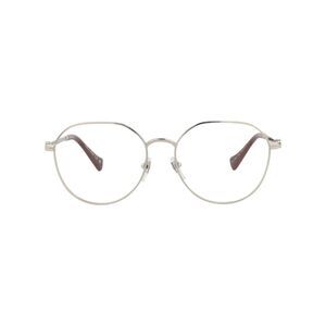 Gucci Round-Frame Metal Optical Frames Silver Womens